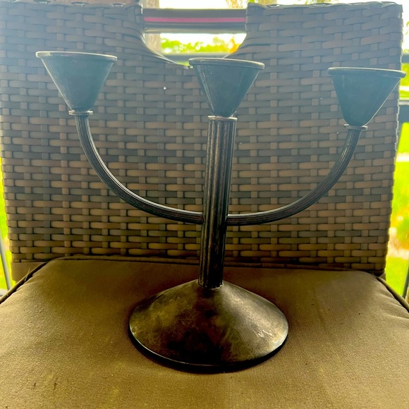 Vintage Accents Vintage 3 Arm Candle Holder Stick Candlabra Art